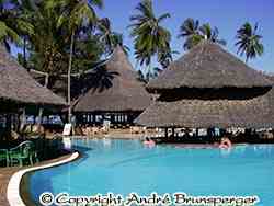 Hotel Neptune Paradise **** am strand in Diani Beach Kenia.