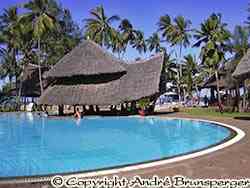 Hotel Neptune Paradise **** am strand in Diani Beach Kenia.