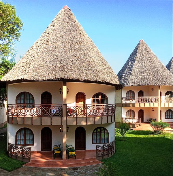 Hotel Neptune Paradise **** am strand in Diani Beach Kenia.